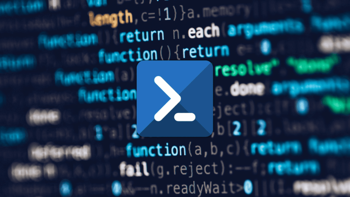 Abstract conceptual image of a Powershell Script